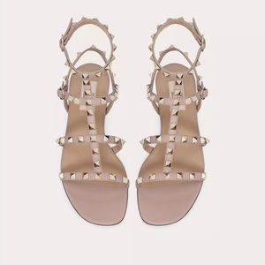 Valentino Rockstud Calfskin Sandal size 7.5